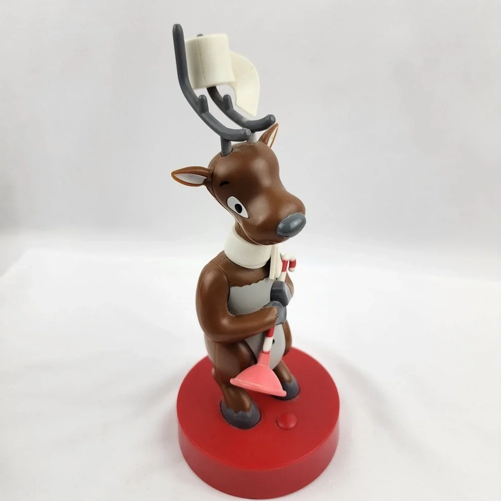 Hallmark Deer‎ John Toilet Reindeer Bathroom Humor Singing Jokes Motion Sensor